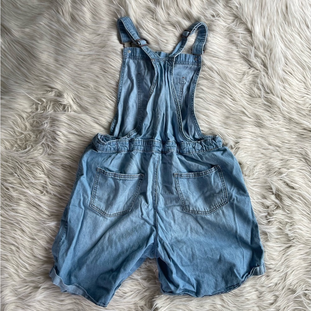 Cat & Jack Denim Overall Romper Youth XXL - Picture 3 of 6